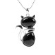 Cat Pattern Crystal Protection Necklace Pendant Cat Pattern Crystal Protection Necklace Pendant