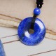 Lucky Coin Healing Crystal Gemstone Necklace
