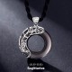 Zodiac Ice Obsidian Blessing Round Necklace Zodiac Ice Obsidian Blessing Round Necklace