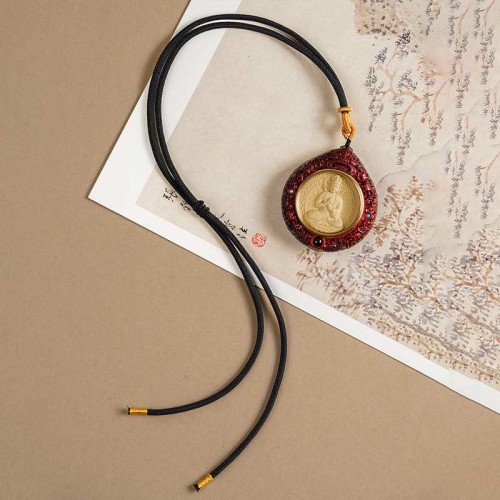Zodiac Avalokitesvara Sandalwood Longevity Necklace Zodiac Avalokitesvara Sandalwood Longevity Necklace