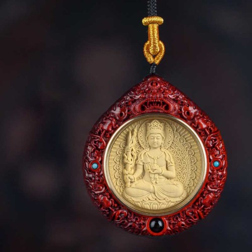 Zodiac Avalokitesvara Sandalwood Longevity Necklace Zodiac Avalokitesvara Sandalwood Longevity Necklace