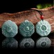 Natural Jade FengShui Bagua Yin Yang Prosperity Necklace Natural Jade FengShui Bagua Yin Yang Prosperity Necklace