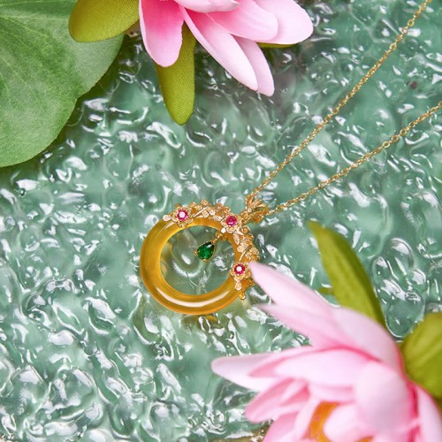 Green Chalcedony Peace Strength Necklace Green Chalcedony Peace Strength Necklace