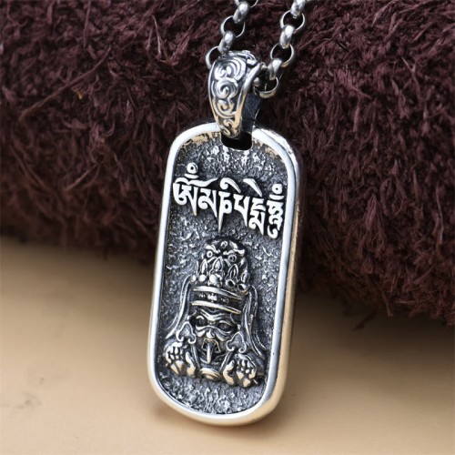 Sterling Silver Zakiram Goddess of Wealth Necklace Pendant Sterling Silver Zakiram Goddess of Wealth Necklace Pendant