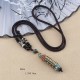 Tibetan Om Mani Padme Hum Dzi Bead Necklace Pendant