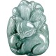Green Jade Nine-Tailed Fox Prosperity Necklace