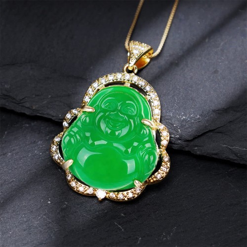 Good Luck Laughing Buddha Necklace Good Luck Laughing Buddha Necklace