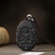 Zodiac Buddha Agarwood Peace Lotus Necklace Pendant