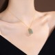 925 Sterling Silver Hetian Jade Cyan Jade Laughing Buddha Necklace Pendant 925 Sterling Silver Hetian Jade Cyan Jade Laughing Buddha Necklace Pendant