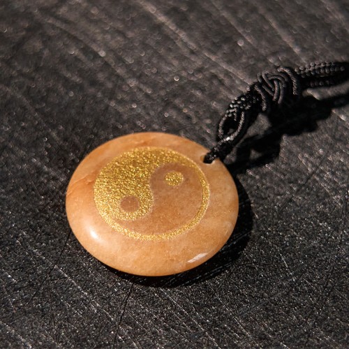 Amethyst Tiger Eye Green Aventurine Yin Yang Necklace Amethyst Tiger Eye Green Aventurine Yin Yang Necklace