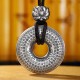 Sterling Silver Heart Sutra Lotus Peace Buckle Necklace Pendant Sterling Silver Heart Sutra Lotus Peace Buckle Necklace Pendant