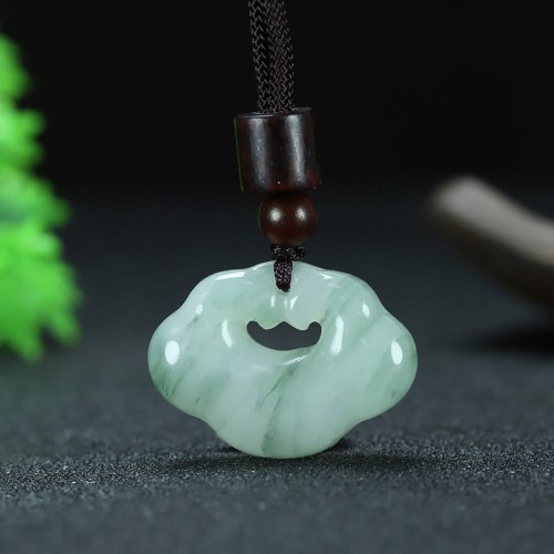 Tianshan Jade Golden Silk Abundance Necklace Pendant
