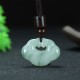 Tianshan Jade Golden Silk Abundance Necklace Pendant