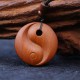 Lightning Struck Jujube Wood Yin Yang Protection Necklace Lightning Struck Jujube Wood Yin Yang Protection Necklace