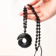 Black Obsidian Strength Necklace Pendant