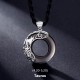 Zodiac Ice Obsidian Blessing Round Necklace Zodiac Ice Obsidian Blessing Round Necklace