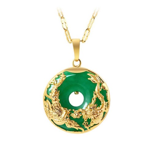 Natural Jade Prosperity Necklace Natural Jade Prosperity Necklace