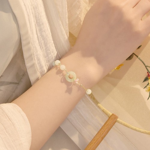 925 Silver Hetian Jade Orchid Luck Necklace Set 925 Silver Hetian Jade Orchid Luck Necklace Set