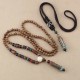 Tibetan Om Mani Padme Hum Dzi Bead Necklace Pendant