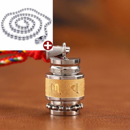 Tibetan Om Mani Padme Hum Wisdom Amulet Necklace Tibetan Om Mani Padme Hum Wisdom Amulet Necklace