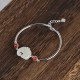 Sterling Silver Elephant Hetian Jade Necklace Set