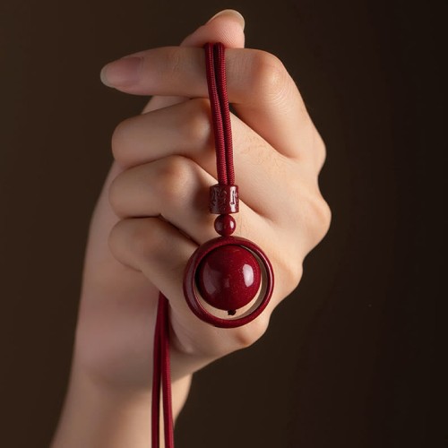Cinnabar Om Mani Padme Hum PiXiu Blessing Necklace Pendant Cinnabar Om Mani Padme Hum PiXiu Blessing Necklace Pendant