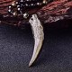 Black Obsidian Wolf Tooth Strength Necklace Pendant Black Obsidian Wolf Tooth Strength Necklace Pendant