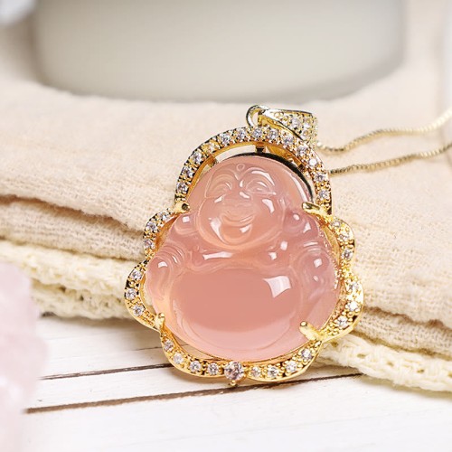 Good Luck Laughing Buddha Necklace Good Luck Laughing Buddha Necklace