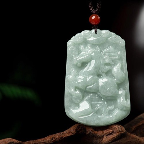 Natural Jade 12 Chinese Zodiac Abundance Amulet Necklace Natural Jade 12 Chinese Zodiac Abundance Amulet Necklace