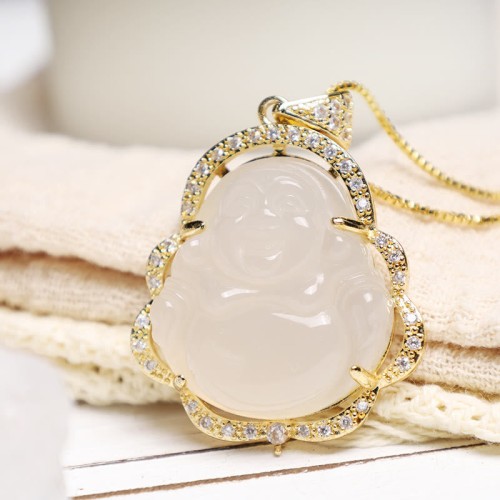 Good Luck Laughing Buddha Necklace Good Luck Laughing Buddha Necklace