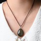 Gold Sheen Obsidian Water Drop Necklace Gold Sheen Obsidian Water Drop Necklace