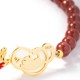 18K Gold Plated Hetian Jade Ruyi Cat Luck Set 18K Gold Plated Hetian Jade Ruyi Cat Luck Set