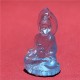 Blue Tathagata Buddha Liuli Crystal Amulet Necklace Blue Tathagata Buddha Liuli Crystal Amulet Necklace