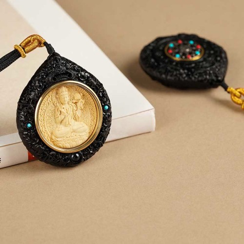 Zodiac Avalokitesvara Sandalwood Longevity Necklace Zodiac Avalokitesvara Sandalwood Longevity Necklace