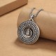 Heart Sutra Buddha Peace Buckle Serenity Necklace Heart Sutra Buddha Peace Buckle Serenity Necklace