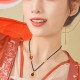 Tiger Eye Cinnabar Bead Protection Pendant