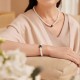 925 Sterling Silver Pearl Hetian Jade Aquamarine Necklace 925 Sterling Silver Pearl Hetian Jade Aquamarine Necklace