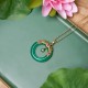 Green Chalcedony Peace Strength Necklace Green Chalcedony Peace Strength Necklace