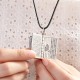 990 Silver Heart Sutra Mantra Peace Necklace 990 Silver Heart Sutra Mantra Peace Necklace