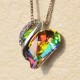 Love Heart Birthstone Healing Energy Necklace Love Heart Birthstone Healing Energy Necklace