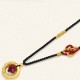 Tiger Eye Cinnabar Bead Protection Pendant