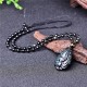 Rainbow Obsidian Nine-Tailed Fox Peace Necklace Pendant