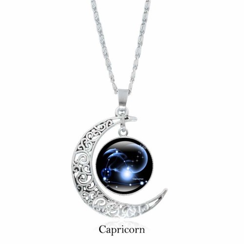 Zodiac Moon Protection Necklace Zodiac Moon Protection Necklace