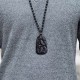 Black Obsidian Koi Fish Strength Beaded Necklace Black Obsidian Koi Fish Strength Beaded Necklace
