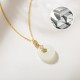 925 Silver Hetian White Jade Coin Flower Necklace 925 Silver Hetian White Jade Coin Flower Necklace