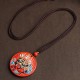 Zakiram Goddess Wealth Painted Cinnabar Necklace Pendant Zakiram Goddess Wealth Painted Cinnabar Necklace Pendant
