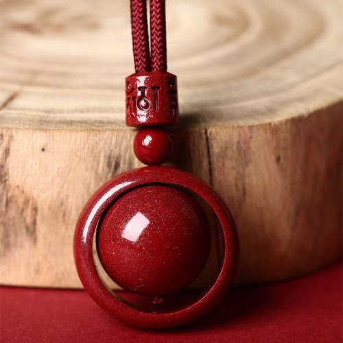 Cinnabar Om Mani Padme Hum PiXiu Blessing Necklace Pendant Cinnabar Om Mani Padme Hum PiXiu Blessing Necklace Pendant