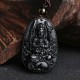 Black Obsidian Buddha Purification Necklace Black Obsidian Buddha Purification Necklace