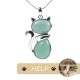 "Save A Cat" Cute Cat Protection Crystal Necklace "Save A Cat" Cute Cat Protection Crystal Necklace