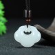 Tianshan Jade Golden Silk Abundance Necklace Pendant